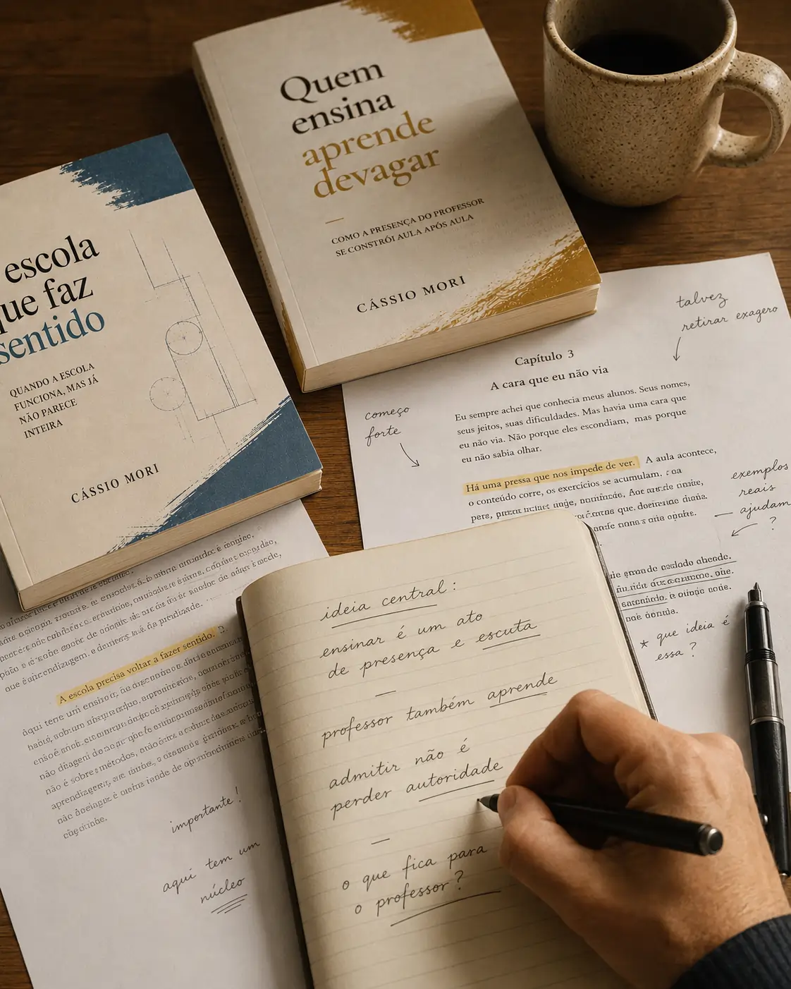 Bastidores de trabalho de C&aacute;ssio Mori