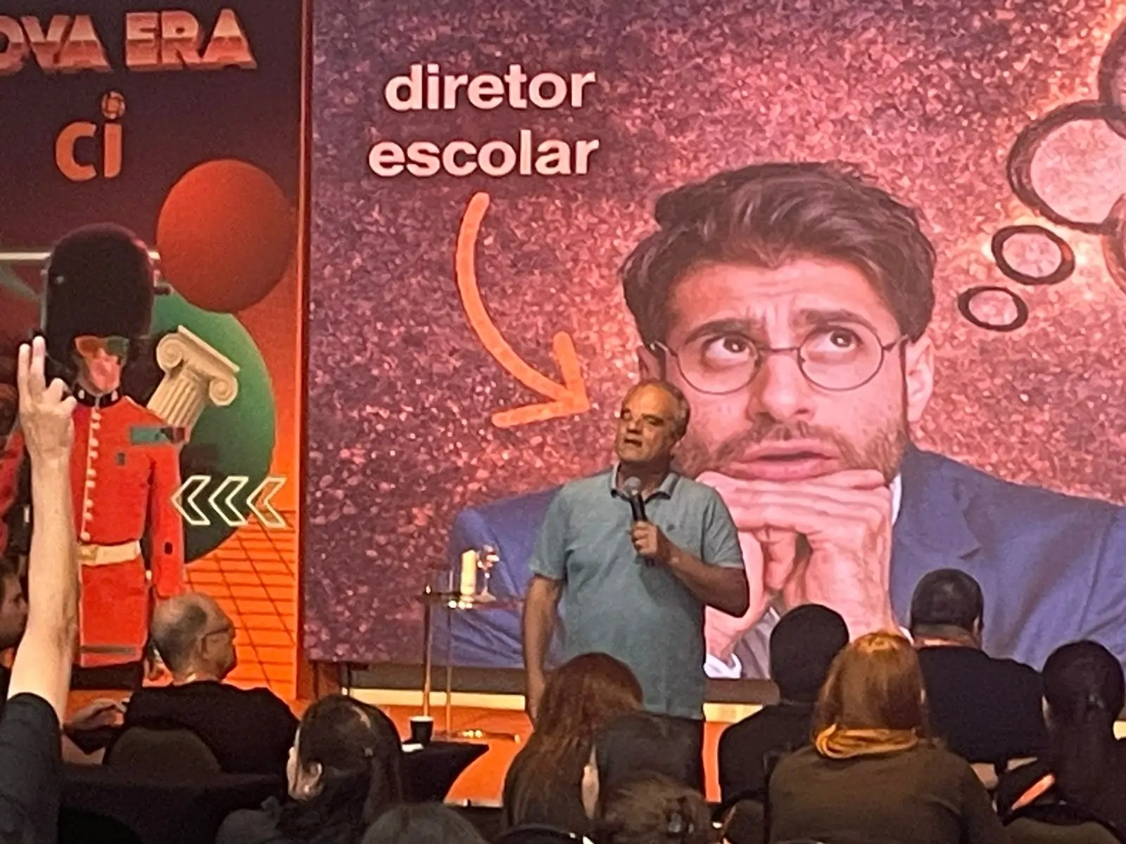 C&aacute;ssio Mori em palestra