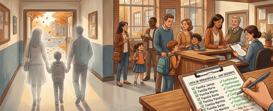 A família não sai da escola em novembro