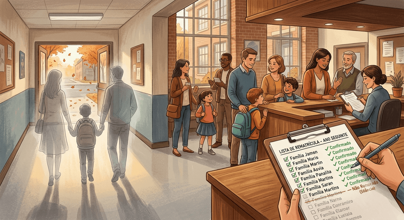 A família não sai da escola em novembro
