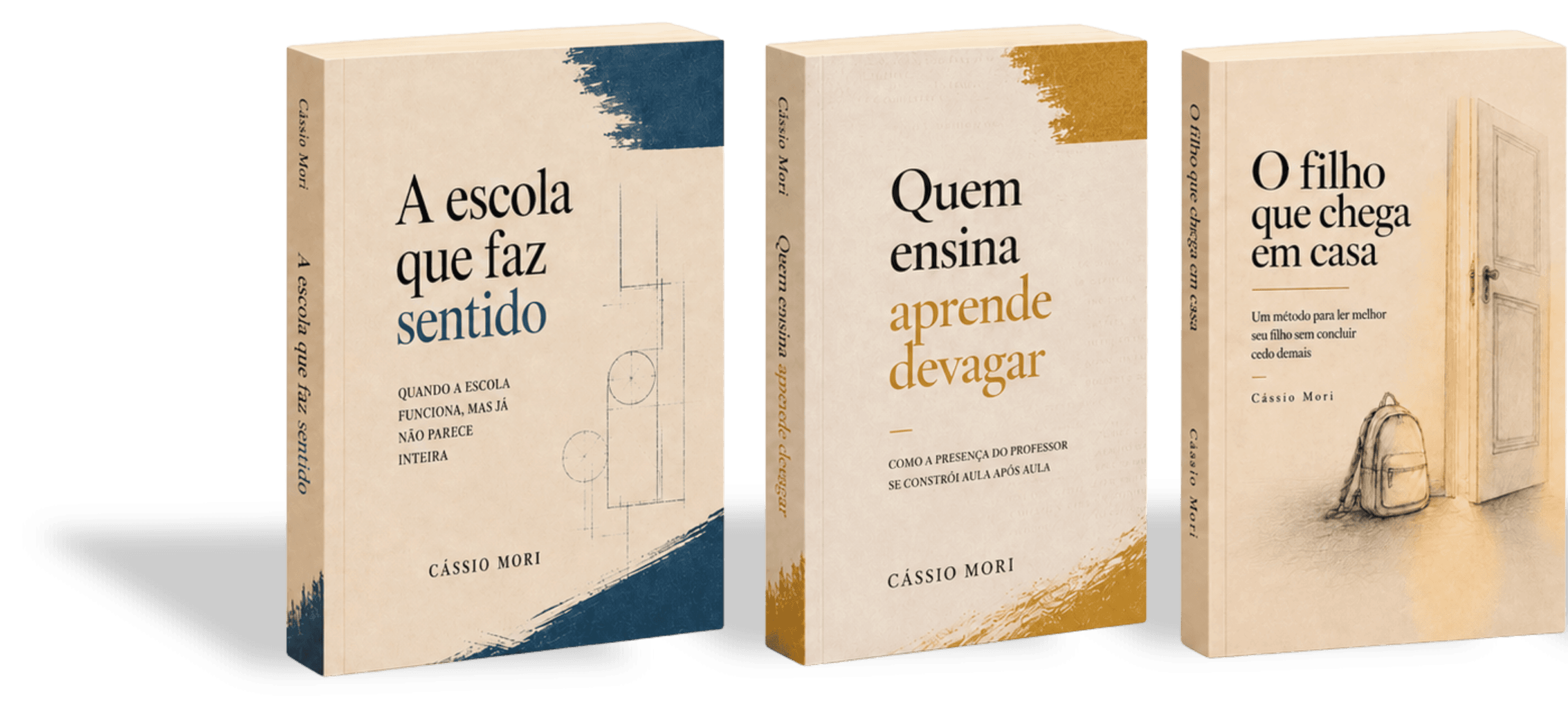 Combo com os tr&ecirc;s livros de C&aacute;ssio Mori